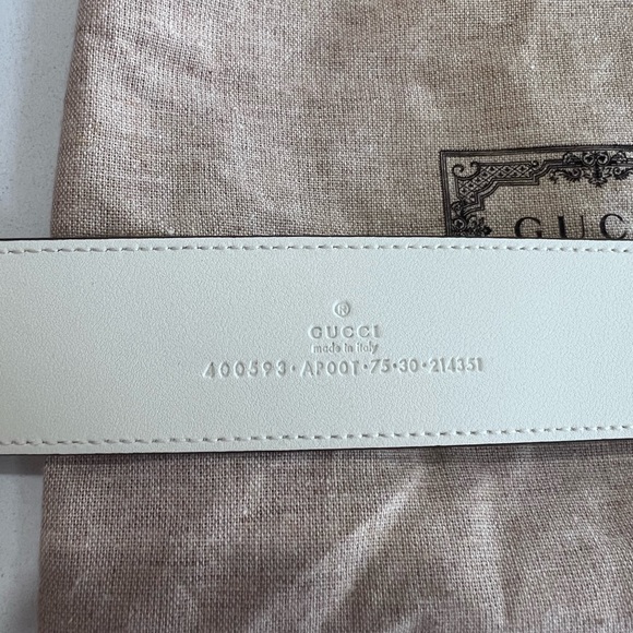 Gucci belt - Leather belt with Double G buckle - Picture 3 of 5
